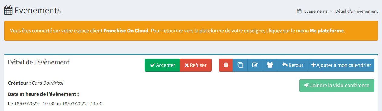 nouvelles fonctionnalités événements visioconférences helpcenter