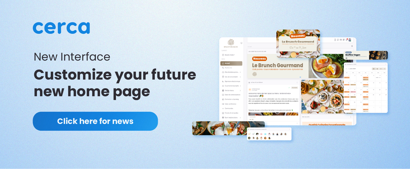 new cerca interface